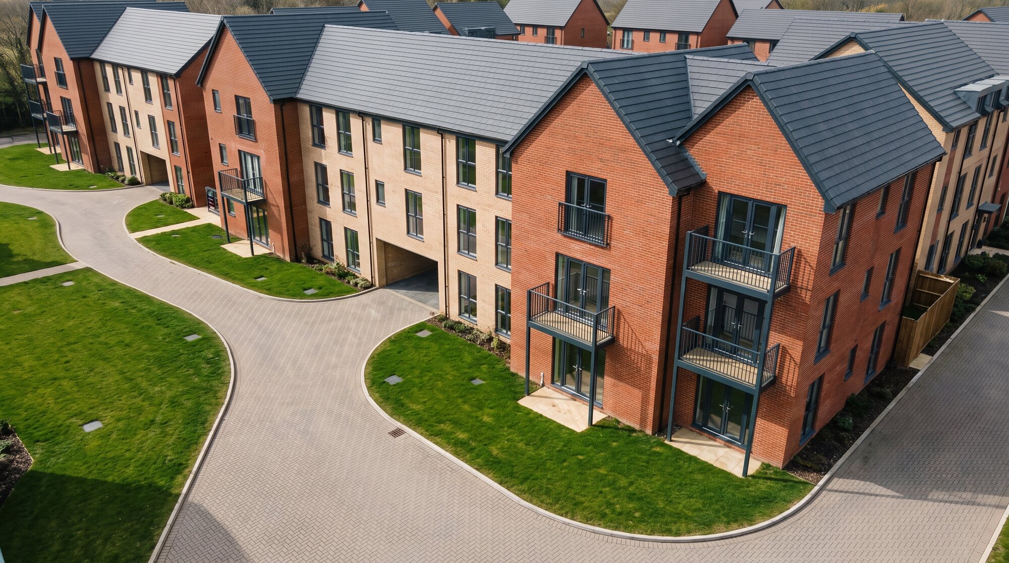 Modern Scottish housing association flats